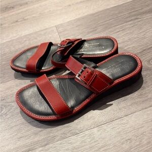 Donald J Pliner Italy Red Go For It Strap Sandals Women Size 8.5